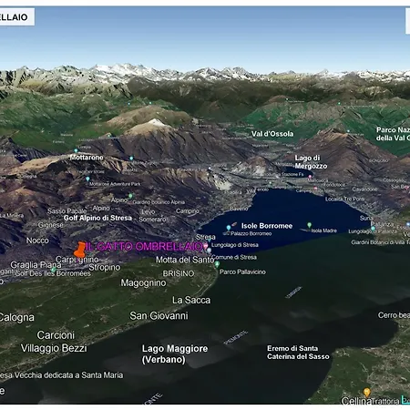 Il Gatto Ombrellaio - Gateway To Stresa, Maggiore And Mountains * Stropino